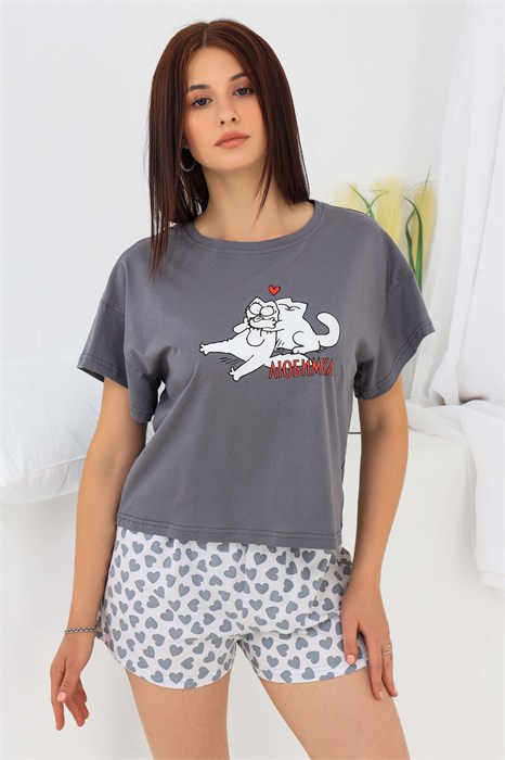 Пижама Любимка (женск. футболка+шорты) 42076 - фото 384862