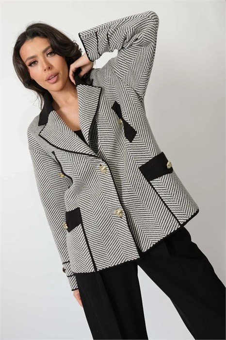 Жакет Злата Стиль М 3328/черный