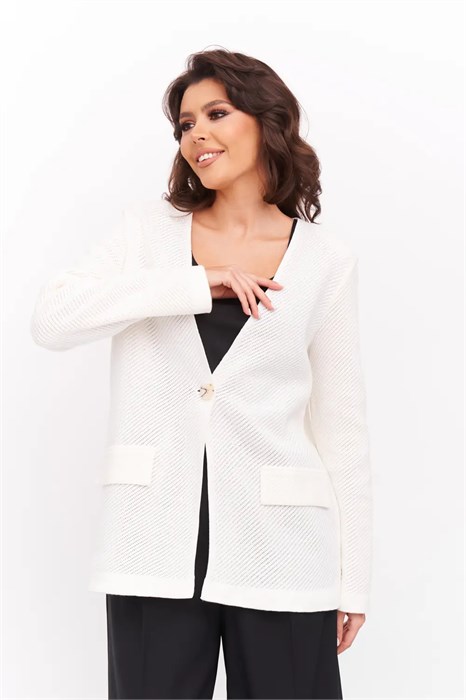 Жакет Текстильная Мануфактура Д 3248/молочный