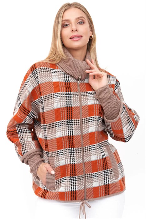 Жакет Текстильная Мануфактура Д 3128/бежево-оранжевый