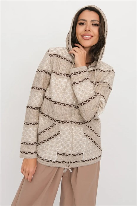 Жакет Злата Стиль 5-1632 к/молоч-шоколад
