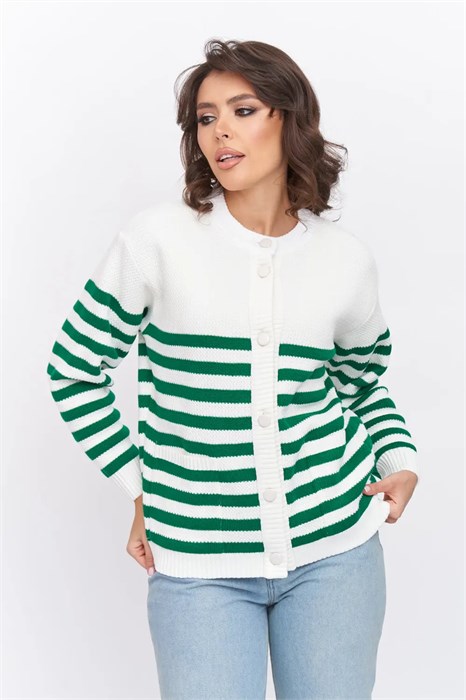 Жакет Текстильная Мануфактура Д 3185/молочно-зеленый