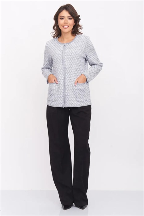 Жакет 1-985/светло-серый 1-985/светло-серый - фото 443389