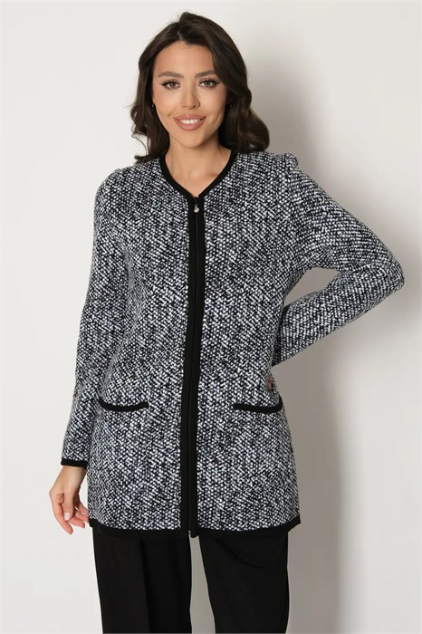 Жакет Злата Стиль В 1357/джинсовый микс