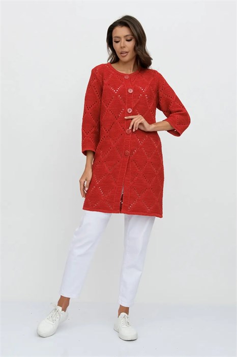 Кардиган Злата Стиль 35909/красный