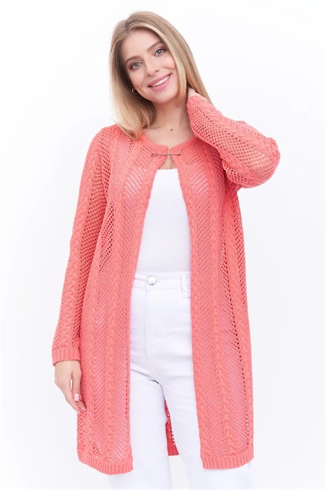 Кардиган Злата Стиль 351801/коралл