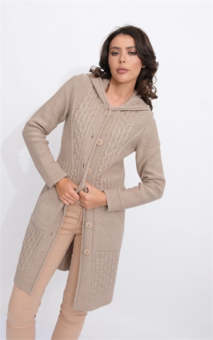 Кардиган Злата Стиль 35166 к/бежевый