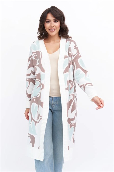 Кардиган Текстильная Мануфактура Д 3443/молочный