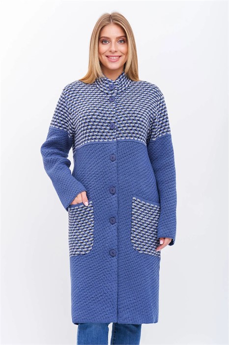 Кардиган Злата Стиль М 2764/джинсовый