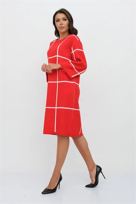 Платье Злата Стиль 3-706/красный