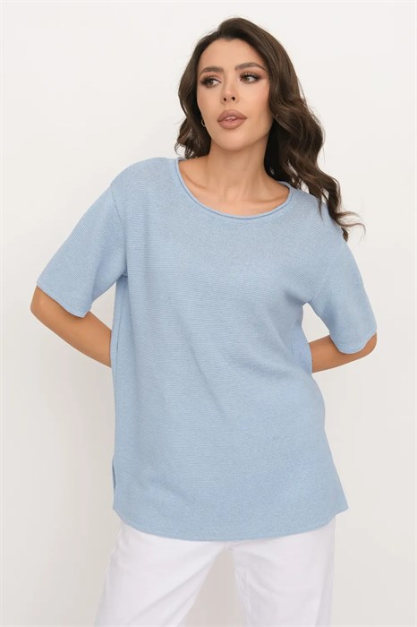 Джемпер Злата Стиль М 3353/голубой