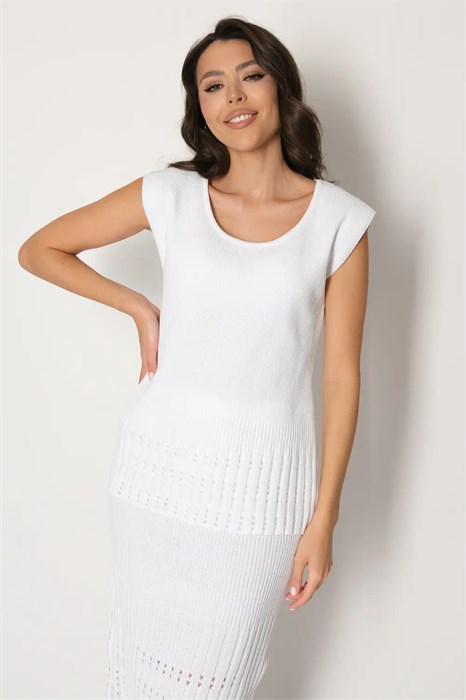 Джемпер Злата Стиль И 023/белый