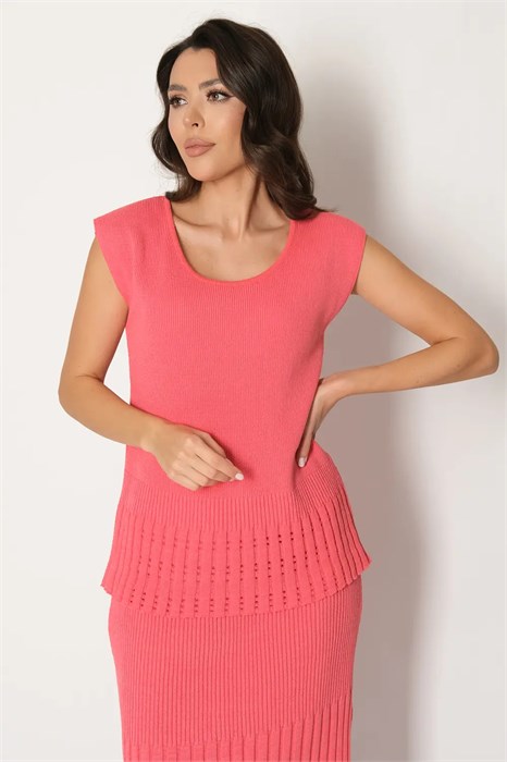 Джемпер Злата Стиль И 023/коралл