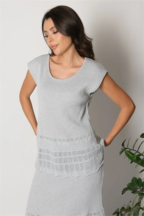 Джемпер Злата Стиль И 024/св.серый