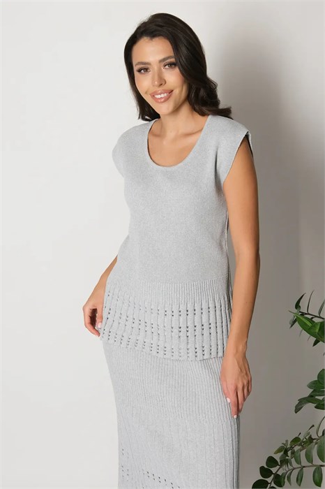 Джемпер Злата Стиль И 023/св.серый