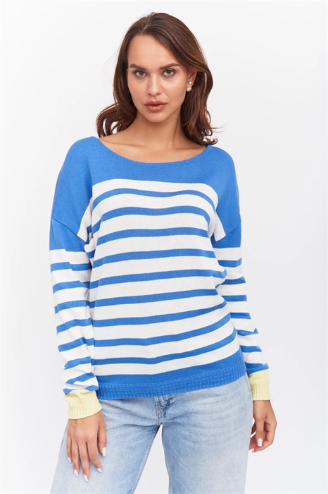 Джемпер Злата Стиль Л 1348/синий