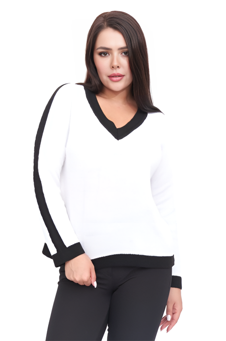 Джемпер Текстильная Мануфактура Д 3140/черно-белый