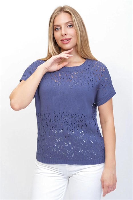 Джемпер Злата Стиль Л 1244/джинс