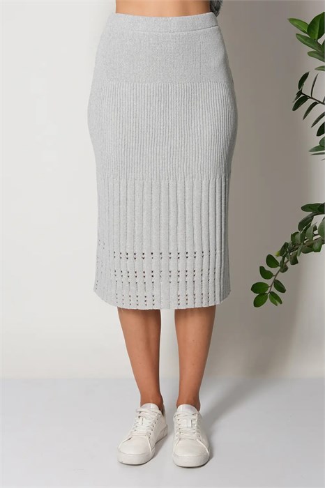 Юбка Злата Стиль И 014 дл/св.серый