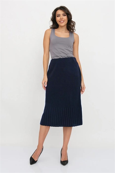 Юбка Злата Стиль И 001 дл/т.синий