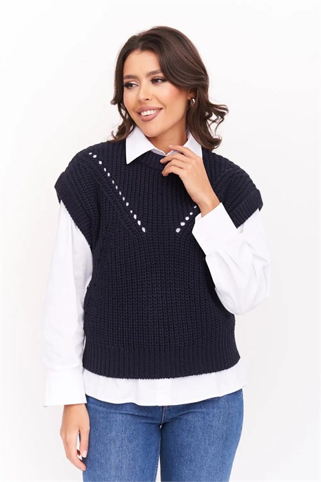 Жилет Текстильная Мануфактура Д 3159/синий