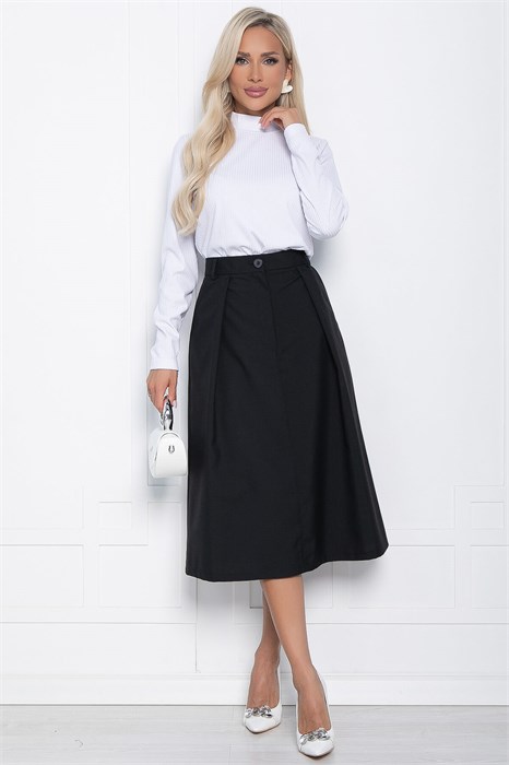 Юбка миди Всегда на отлично (черная) Ю14723-2М Ю14723-2М - фото 445448
