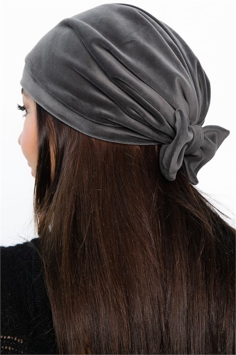 Чалма с бантом (серая) ЧБ8-23М ЧБ8-23М - фото 445480