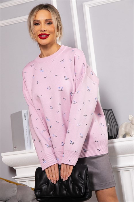 Свитер оверсайз Анита (сиреневый) Б14760-1М Б14760-1М - фото 445520