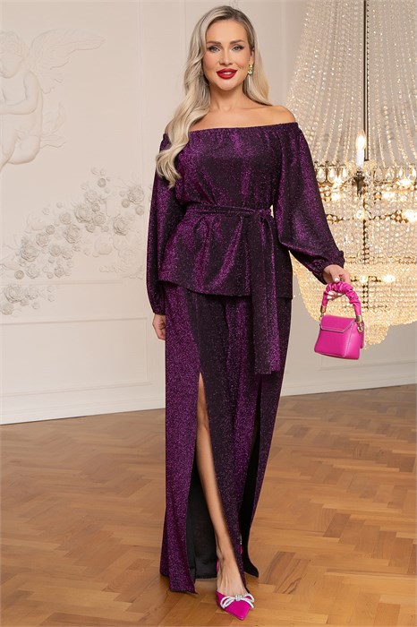 Костюм праздничный Бланш (темная орхидея) К14495-4М К14495-4М