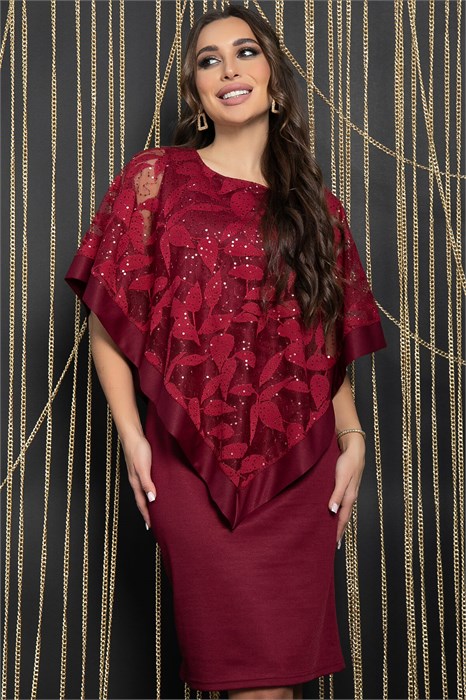 Платье Твой выход (бордо) П14586-7М П14586-7М - фото 446037