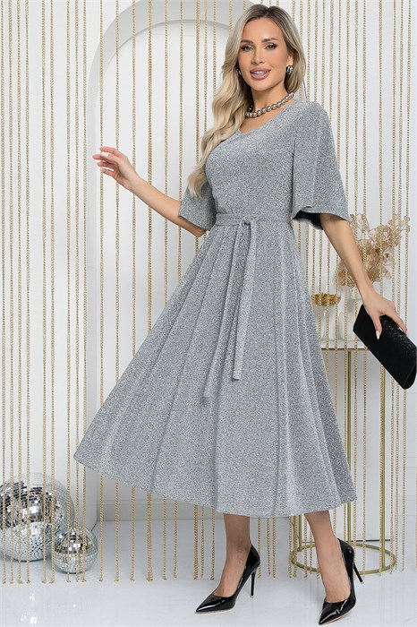 Платье вечернее Ирина (серебро) П14704-9М П14704-9М - фото 446141