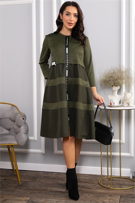 Платье Наири (хаки) П14427-5М П14427-5М - фото 446251