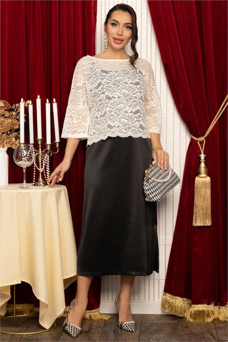 Костюм Прованс (черно-молочный) К14678-10М К14678-10М - фото 446312