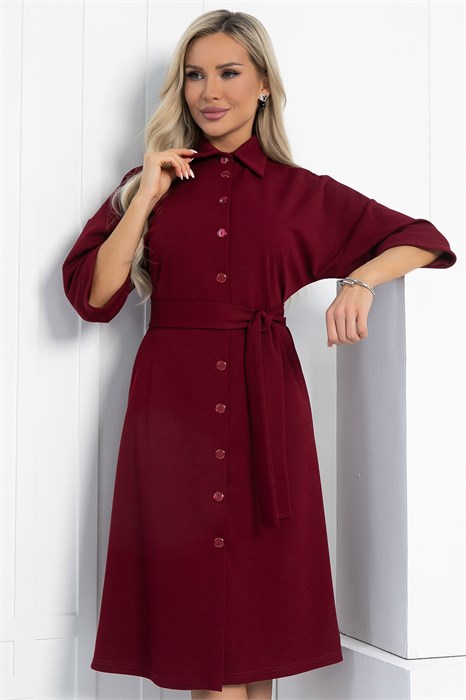 Платье Кэсси (бордовое) П12870-4М П12870-4М - фото 446602