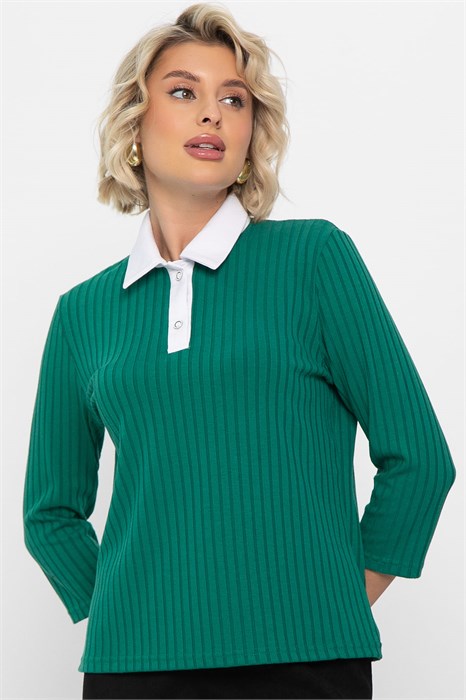 Поло Тренди НЬЮ (зеленое) Б14643-10М Б14643-10М - фото 446888