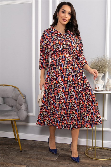 Платье Дамира (разноцветное) П14611-16М П14611-16М