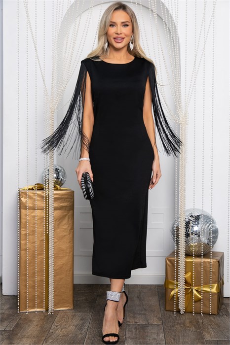 Платье вечернее Констанция (черное) П14616-5М П14616-5М - фото 447664