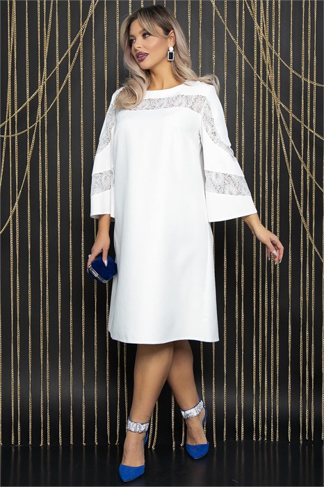 Платье с кружевом Роскошный выход (айвори) П14400-13М П14400-13М