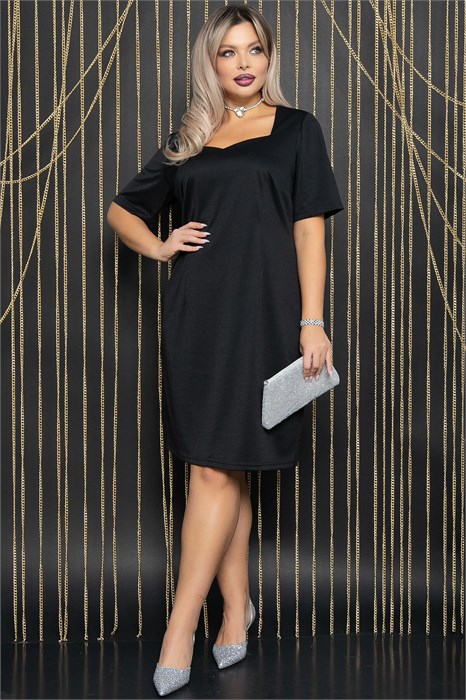 Платье Дебора (черное) П12032 П12032 - фото 447950