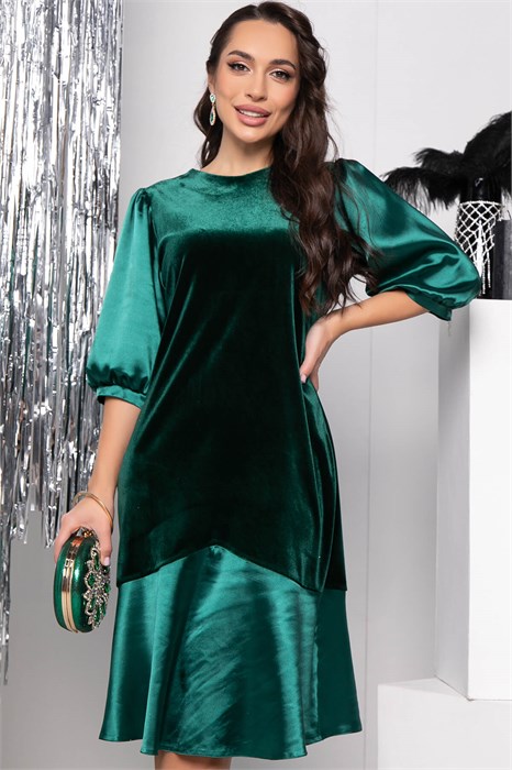 Платье Джоли (изумруд) П11628 П11628 - фото 448064