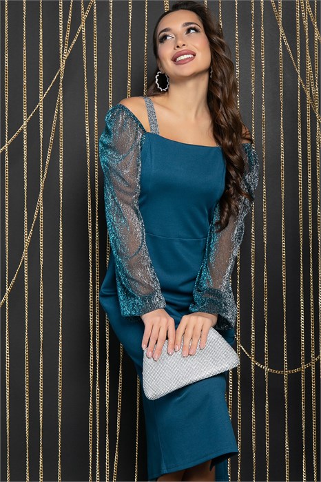 Платье Сивона (темно-лазурное) П11916 П11916 - фото 448141