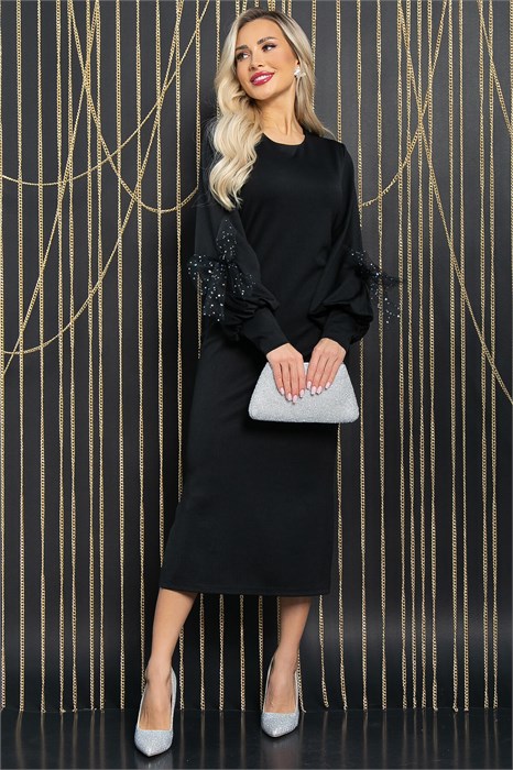 Платье Эстетика вкуса (черное) П11194 П11194 - фото 448229