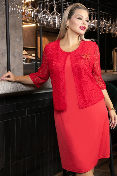 Платье Ирида (красное) П11609 П11609 - фото 448283