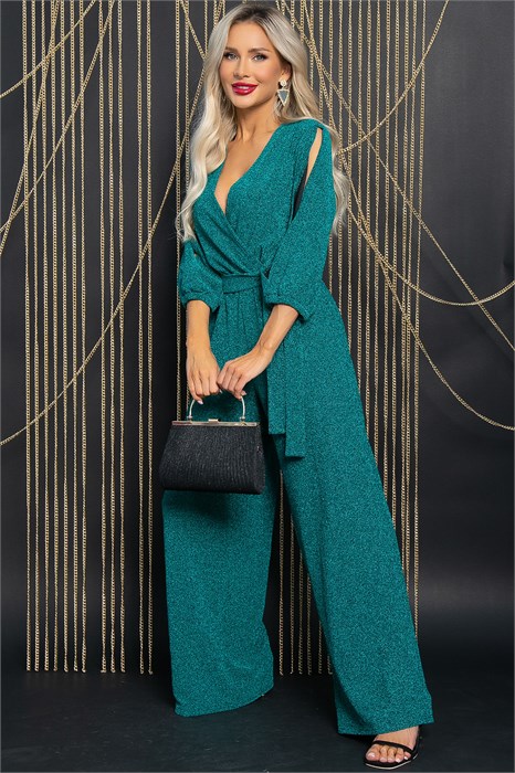 Комбинезон Звездный вечер (изумруд) К11742 К11742 - фото 448347