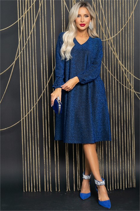 Платье Мари (синее) П11707 П11707 - фото 448460
