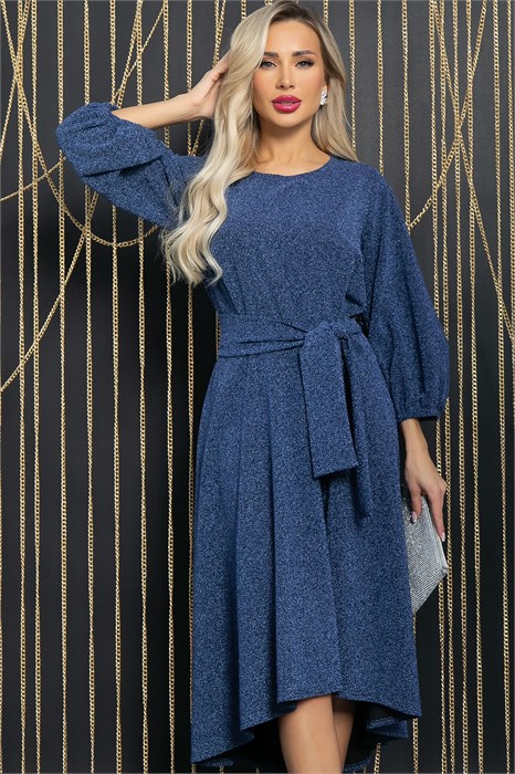 Платье Вечернее настроение (темно-синее) П11614 П11614 - фото 448466