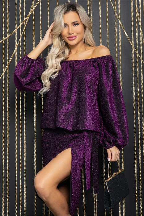 Платье Колетта (пурпурное) П12027 П12027 - фото 448501