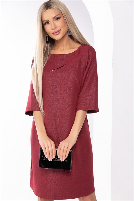 Платье "Показ мод" (сангрия) П8190 П8190 - фото 448588