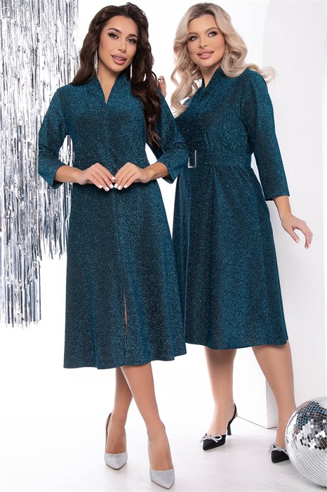 Платье Дарьяна (бирюзовое) П12006 П12006 - фото 448753