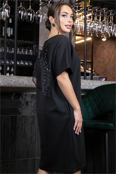 Платье Кайла (черное) П11500 П11500 - фото 449016